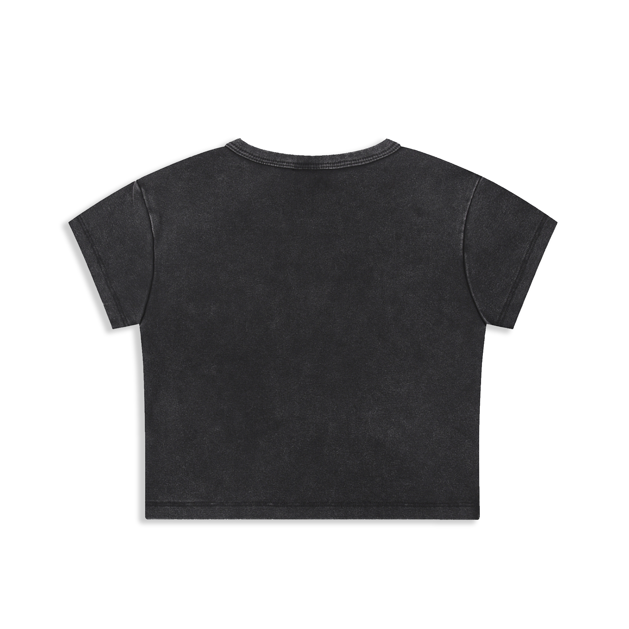 Black Washed Women's Crop Top