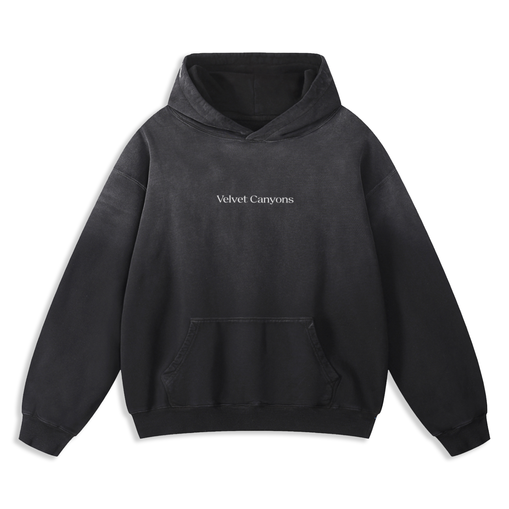 Black Heavyweight Sunfade Oversized Hoodie