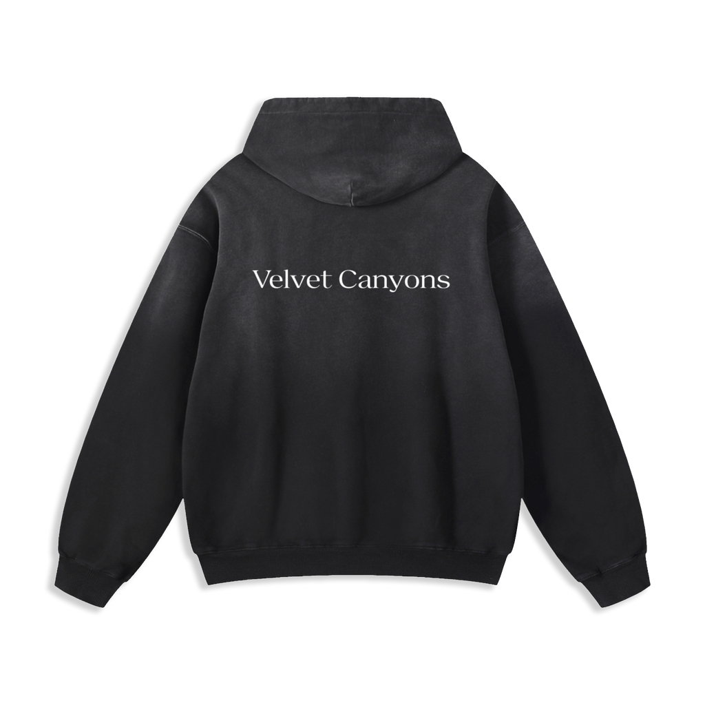 Black Heavyweight Sunfade Oversized Hoodie