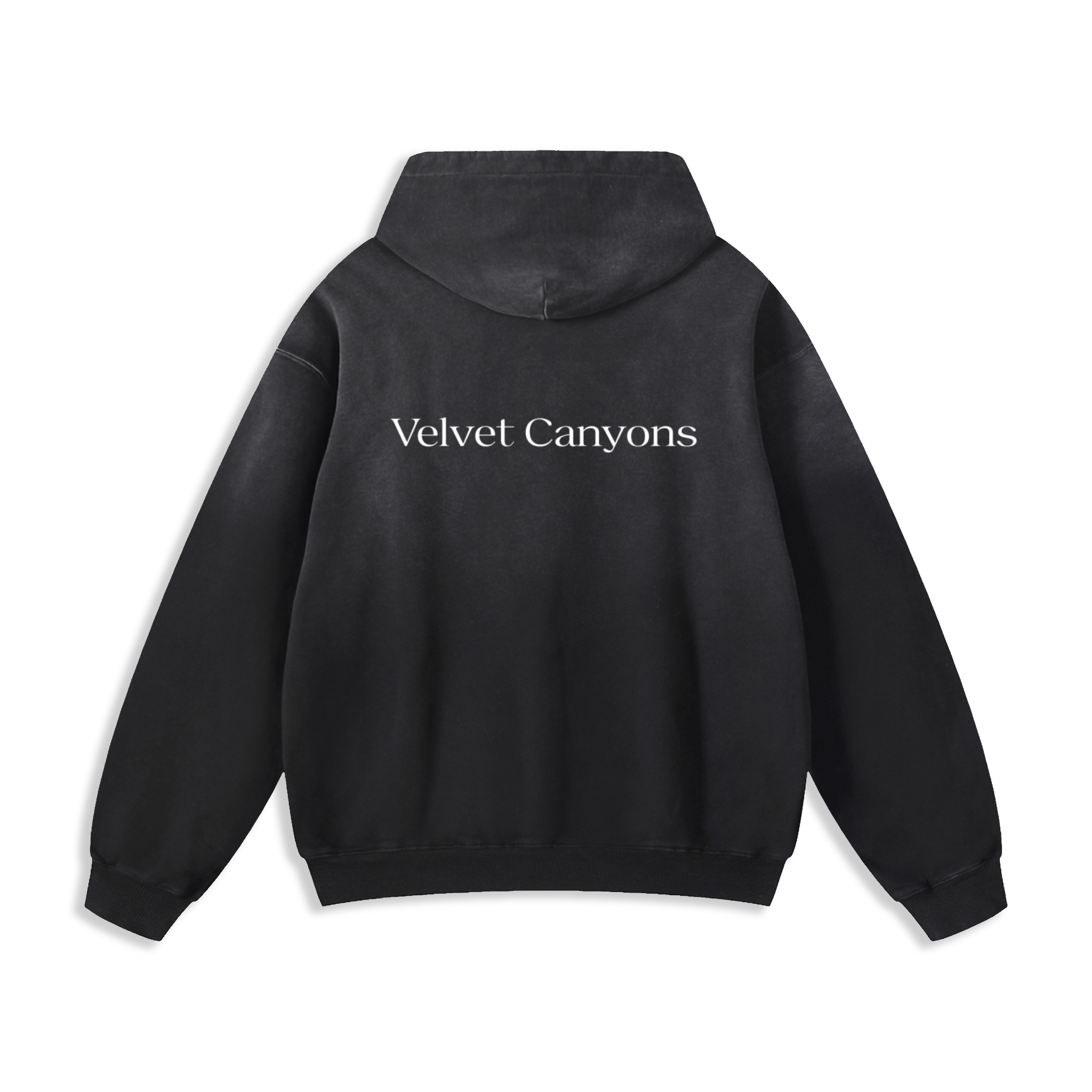 Black Heavyweight Sunfade Oversized Hoodie