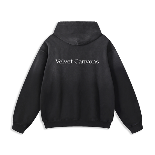 Black Heavyweight Sunfade Oversized Hoodie