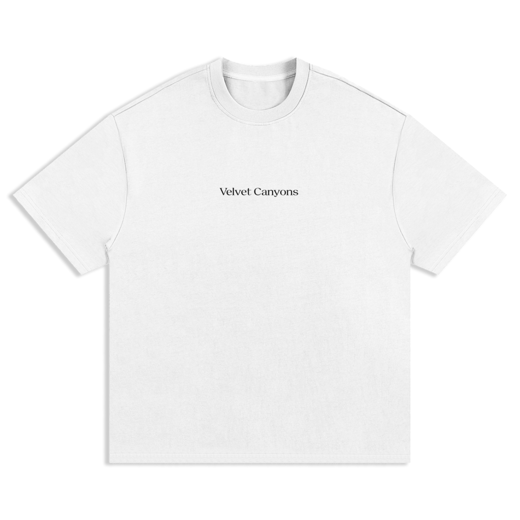 White Heavyweight Center Logo T-Shirt