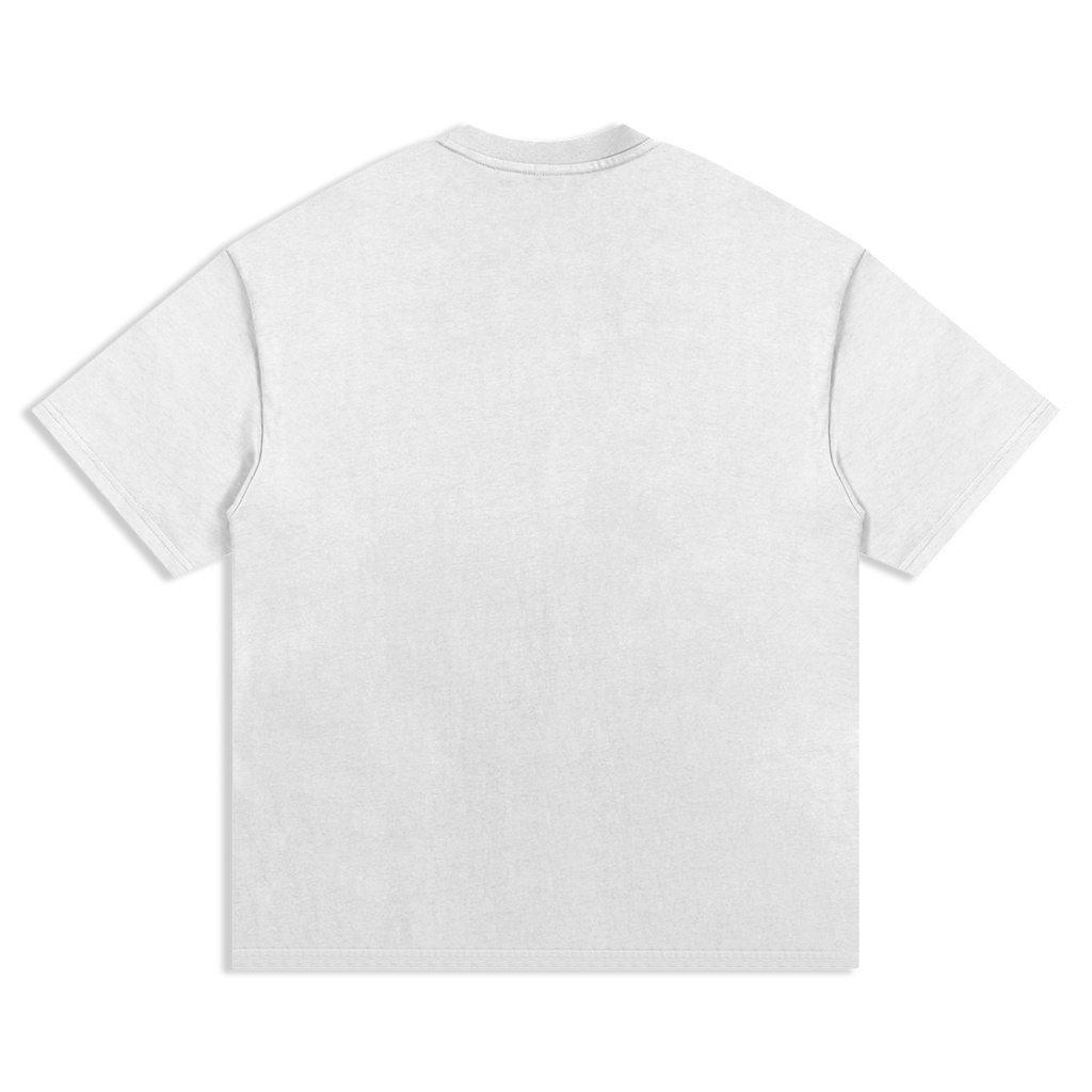 White Heavyweight Center Logo T-Shirt