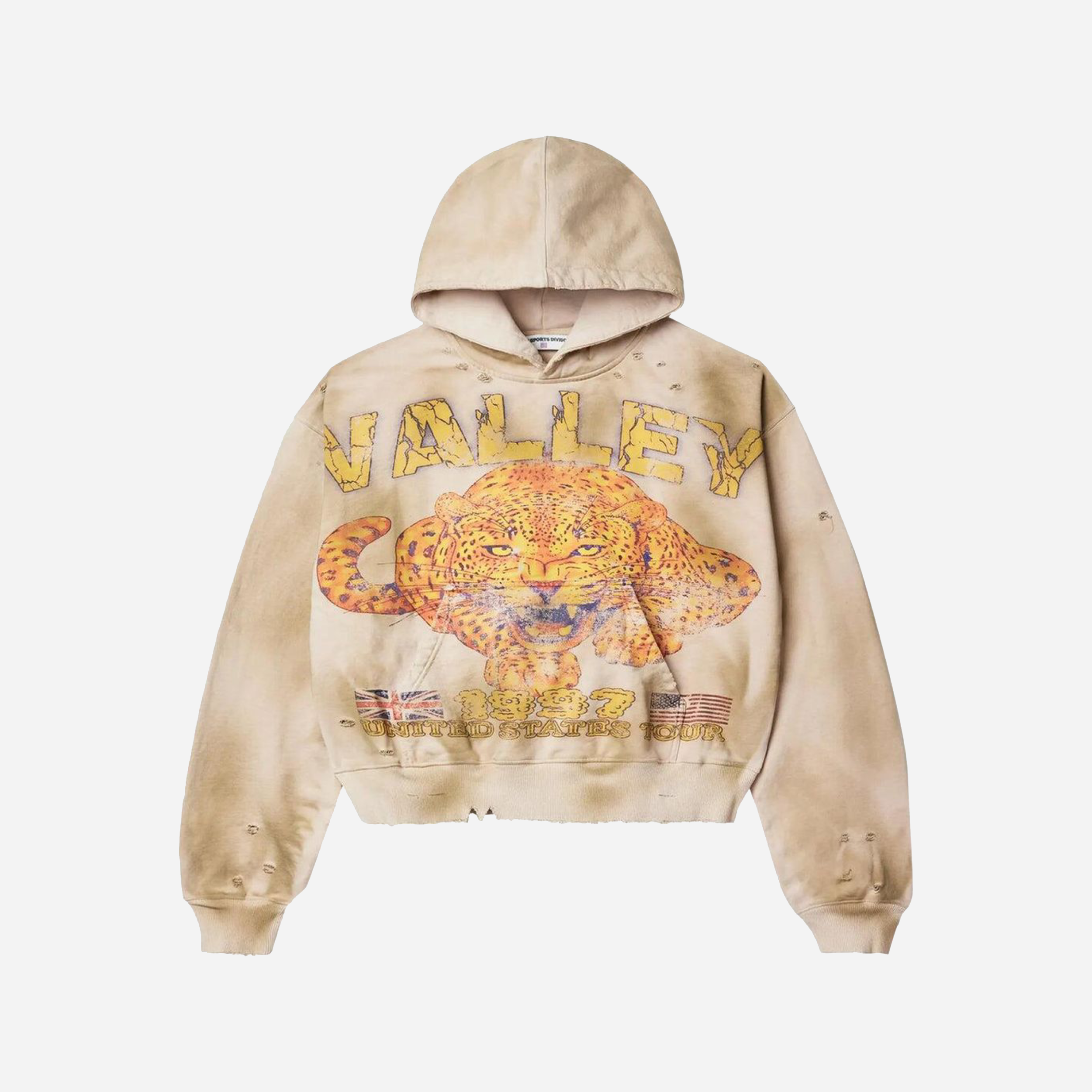 Vale Forever Cheetah Pullover Hoodie 'Tan'