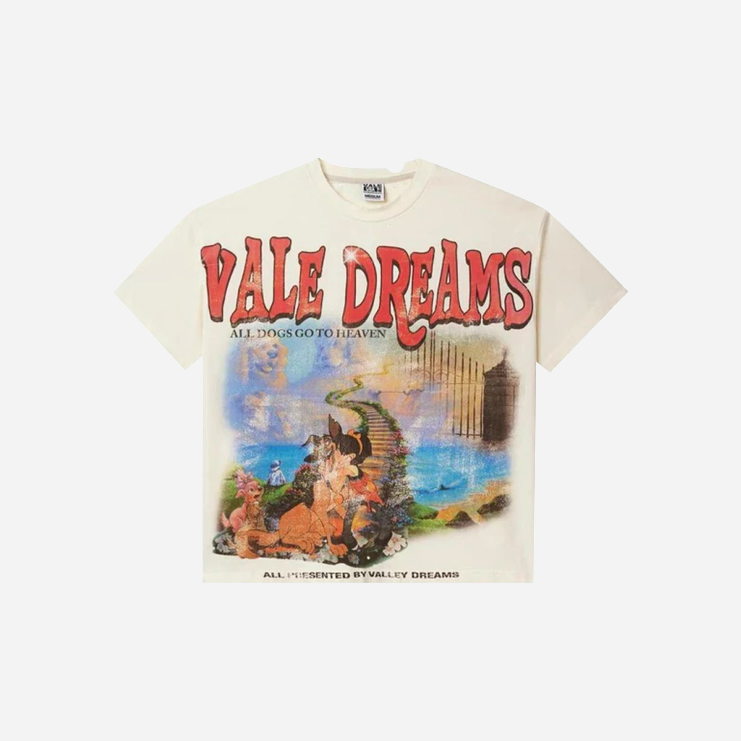 Vale Forever All Dogs Go To Heaven Tee 'Cream'