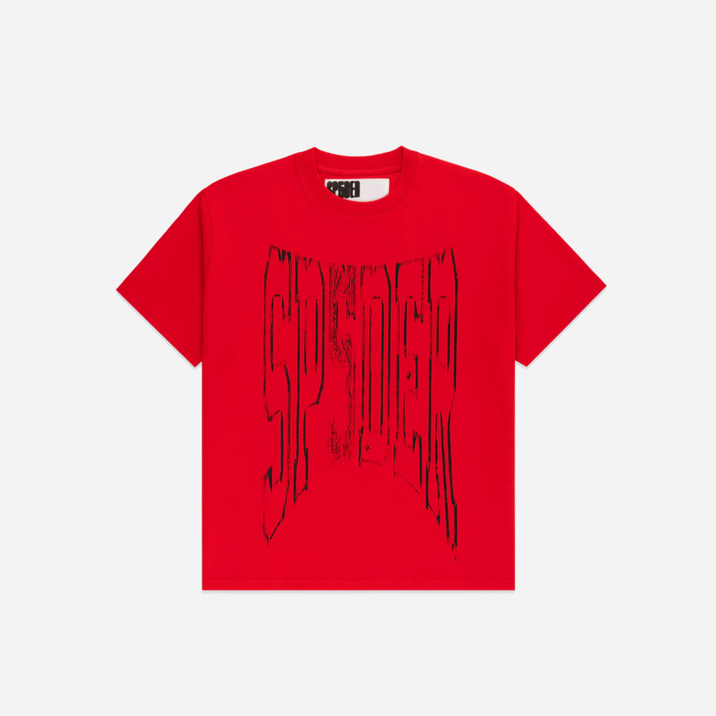 Sp5der Diffused Collegiate Tee 'Red'