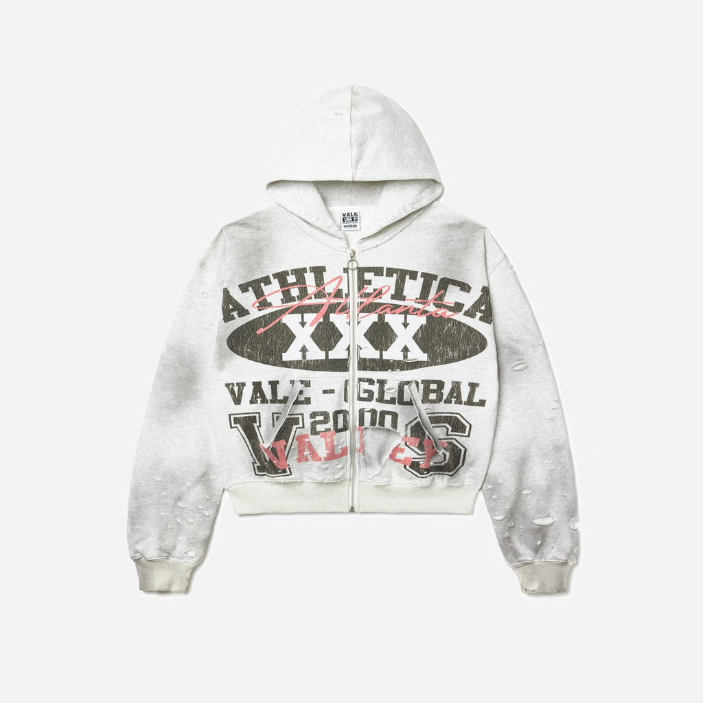 Vale Forever Destroyer Zip-Up Hoodie 'Grey'